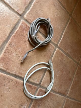 2 Cables de Red Ethernet RJ45