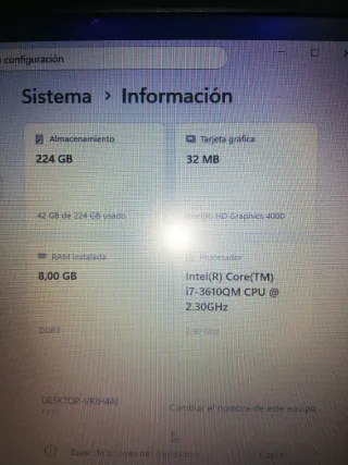 Portátil Asus K55A Intel i7