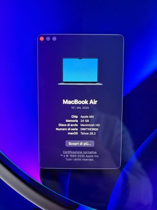 MacBook Air 15 M4 2025 24GB RAM 512GB SSD
