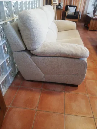 Sofá de 3 plazas beige