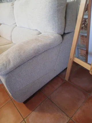 Sofá de 3 plazas beige