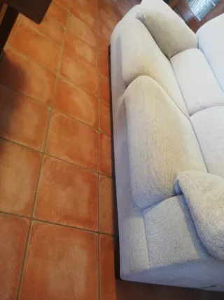 Sofá de 3 plazas beige