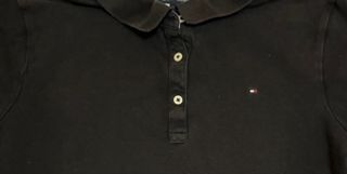 Tommy Hilfiger Women Shirt Black Vintage Y2K Summe