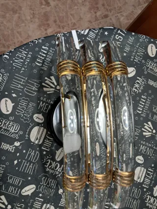 Lámpara de entrada o pasillo dorada