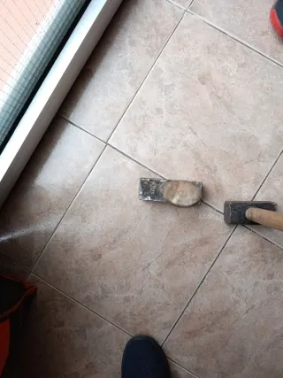 Maceta de metal y madera 12€/ud