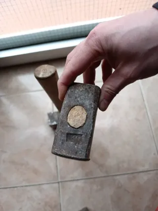 Maceta de metal y madera 12€/ud