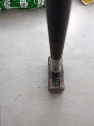 Maceta de metal y madera 12€/ud