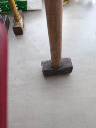 Maceta de metal y madera 12€/ud