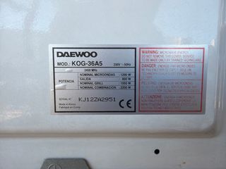 Microondas Grill DAEWOO KOG-36A5 Blanco