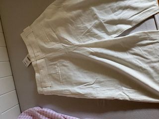 Pantalón vestir blanco roto Talla L