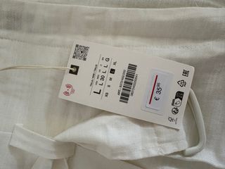 Pantalón vestir blanco roto Talla L