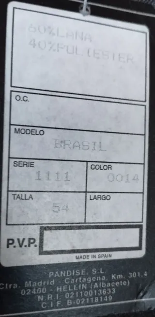 Pantalón de vestir gris talla 54 nuevo