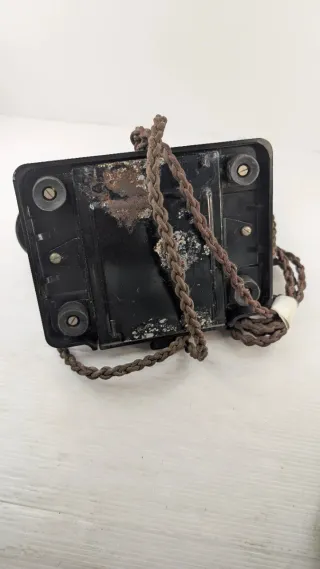 Teléfono antiguo GPO Bakelite Negro Giratorio