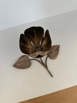 Cenicero Flor Plateado