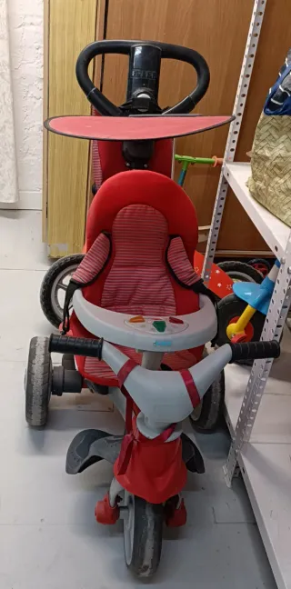 Triciclo convertible para niños