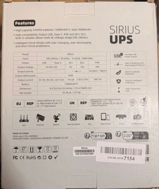 SKE Mini SAI Router Sistemas de Alimentación Inint