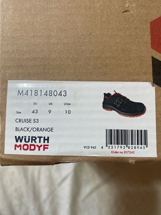 Zapato Seguridad Wurth Cruise S3 Talla 43