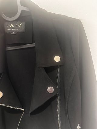 Chaqueta Biker Ante Negro Talla S