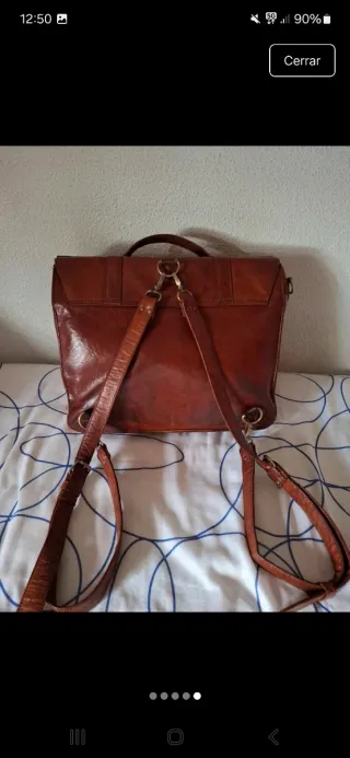 Maletín de cuero - mochila