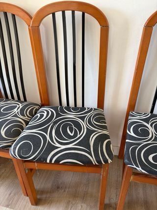 6 sillas de comedor 20€ Todas