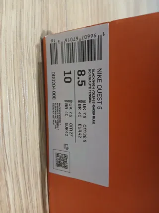 Zapatillas Nike Quest 5 Negras,azules y Amarillas