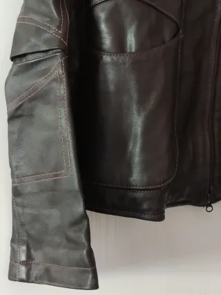 Cazadora Piel Vintage Juan Blanco Talla 42