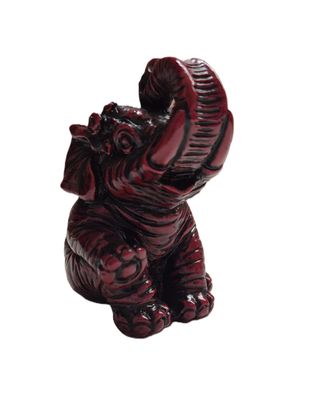 Figura Elefante Suerte Rojo