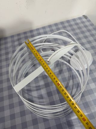 Lampadario ferro bianco 25x32