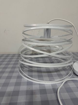 Lampadario ferro bianco 25x32