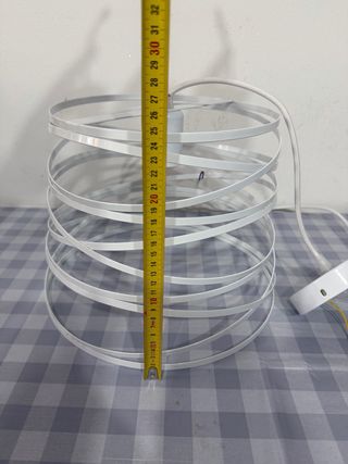 Lampadario ferro bianco 25x32