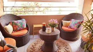 Conjunto Muebles Exterior de Ratán Sintetico