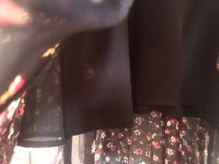 Vestido All Saints floral negro XS
