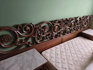 Cabecero de madera tallada estilo barroco