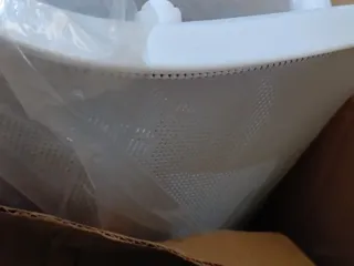 Silla de Oficina SONGMICS Gris/Blanco