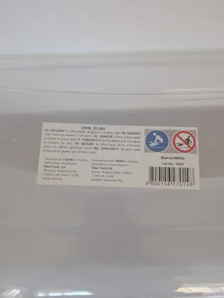 Bañera bebé transparente