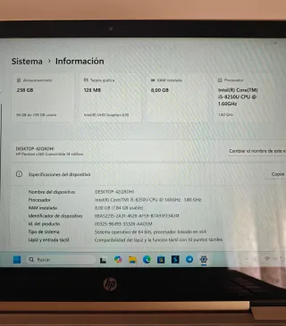 HP Pavilion x360 14" Táctil + Lápiz