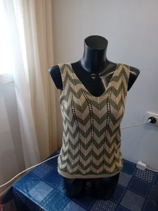 Jersey de punto con zigzag