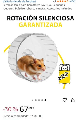 Jaula Hámster Ferplast Favola + Accesorios + pack