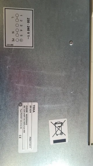 Placa vitrocerámica Teka 4 fuegos