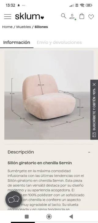 Sillón giratorio