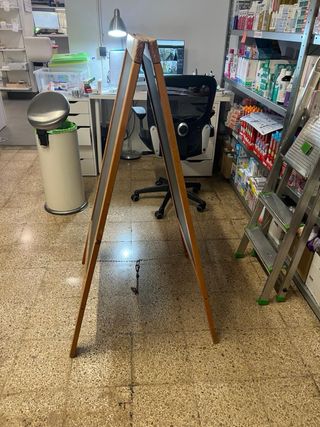 Pizarra de tiza de madera