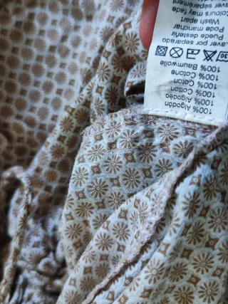 Falda pantalón culotte M 100% algodón