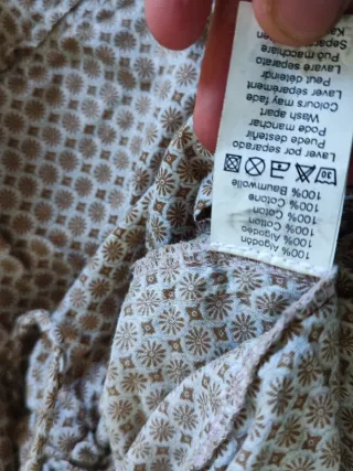 Falda pantalón culotte M 100% algodón