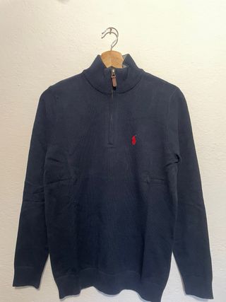 Maglione Ralph Lauren Blu Nuovo con Cartellino