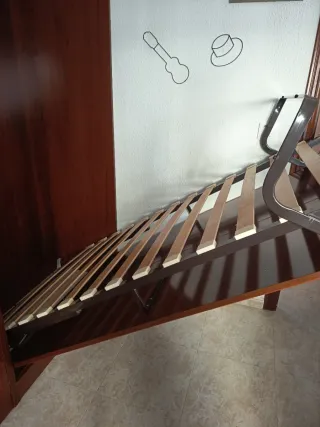 Mueble modular madera con 2 somieres