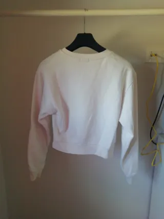 Sudadera Stradivarius Blanca Talla XS