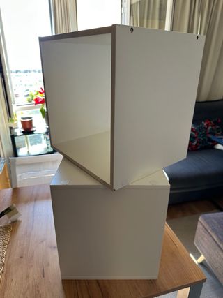 2 Cubos Estantería Blancos