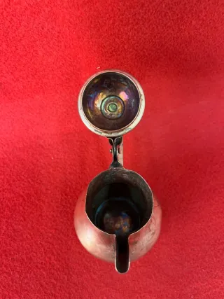 Teiera in Rame Dorato e Argentato