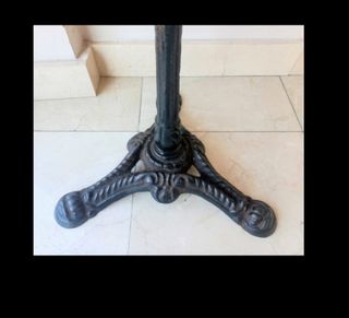 Mesa bistro hierro marmol