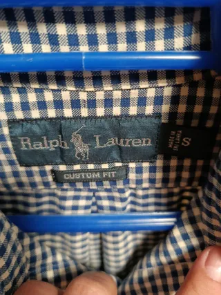 Camisa Ralph Lauren cuadros azul y blanco